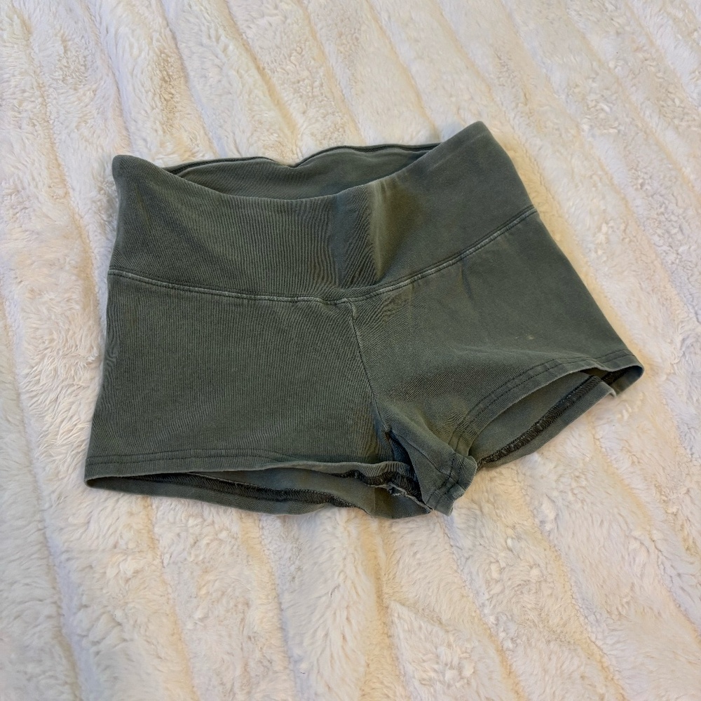 TNA Olive Green Women's Bike Shorts